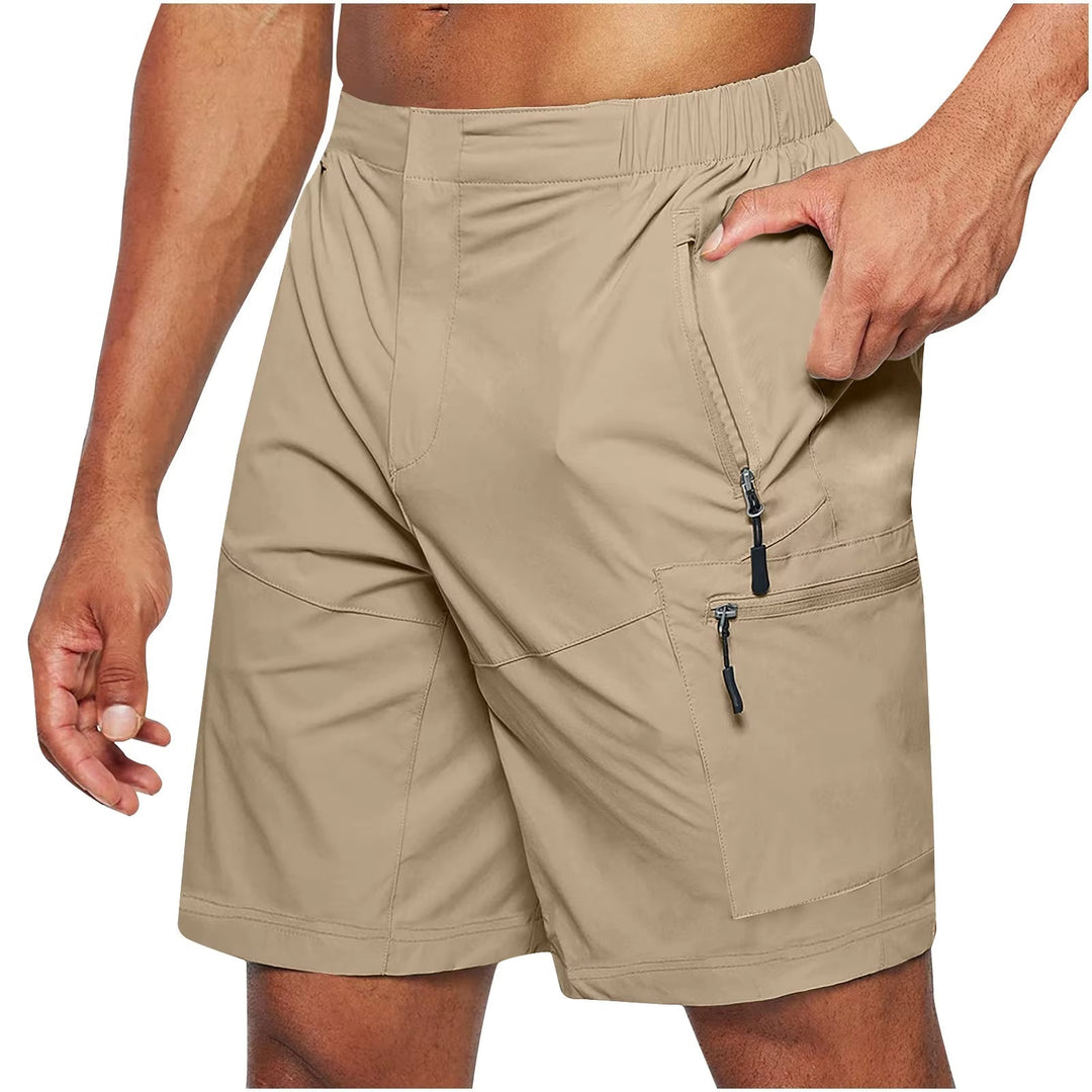 Herenshort technische stof met meerdere zakken - Adrian