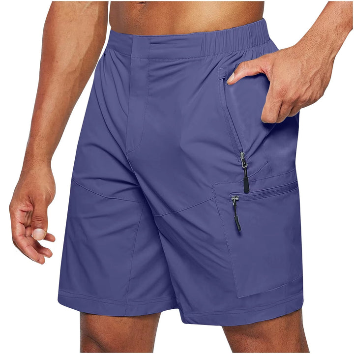 Herenshort technische stof met meerdere zakken - Adrian