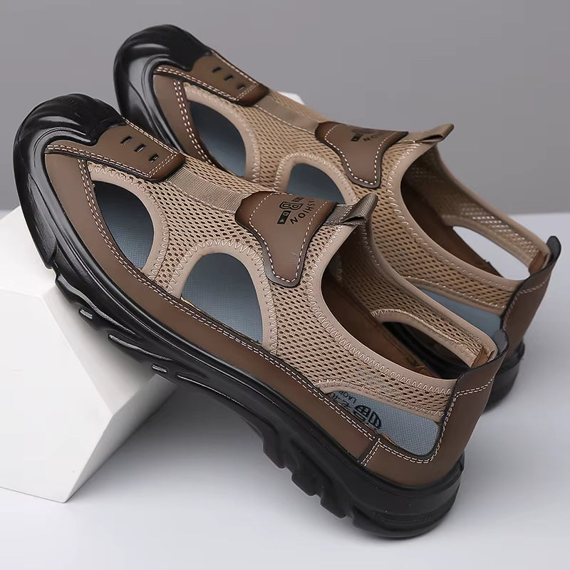 Herensandalen met ademend gaas en ergonomische zool - Rodrigo