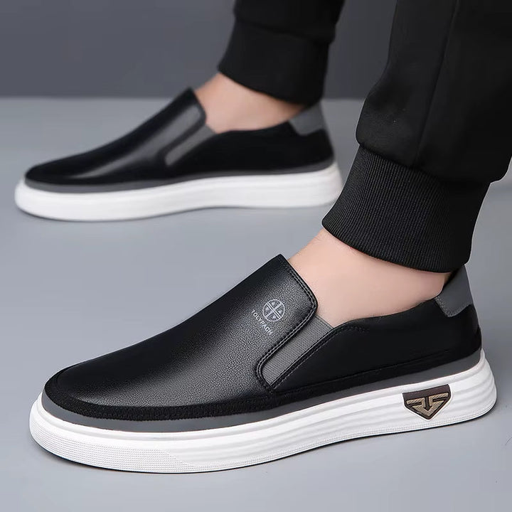 Casual herenschoenen van ademend synthetisch leer - Samuel