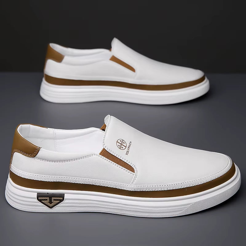 Casual herenschoenen van ademend synthetisch leer - Samuel
