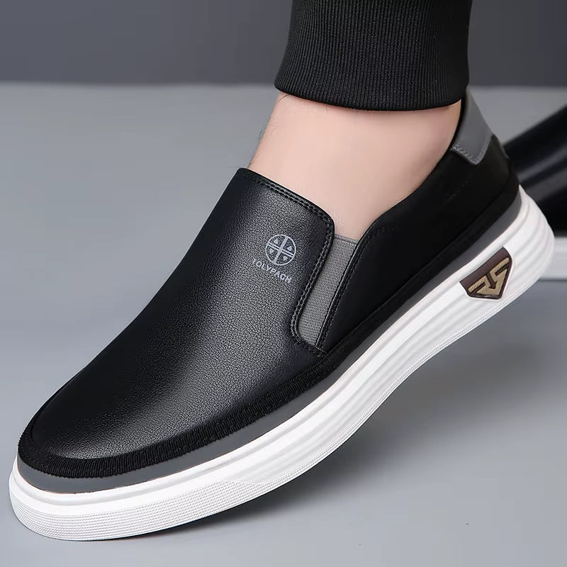 Casual herenschoenen van ademend synthetisch leer - Samuel