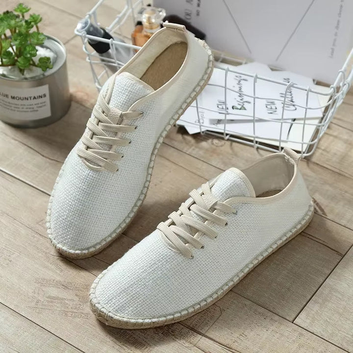 Heren espadrilles van ademend linnen - Mauro