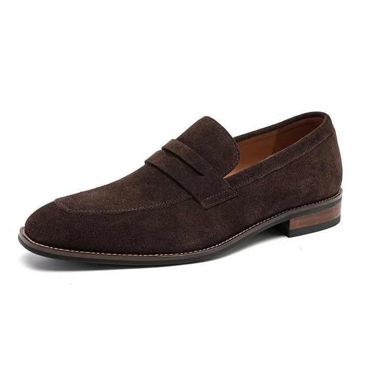Klassieke herenschoenen in bruin suèdeleer - Lancaster