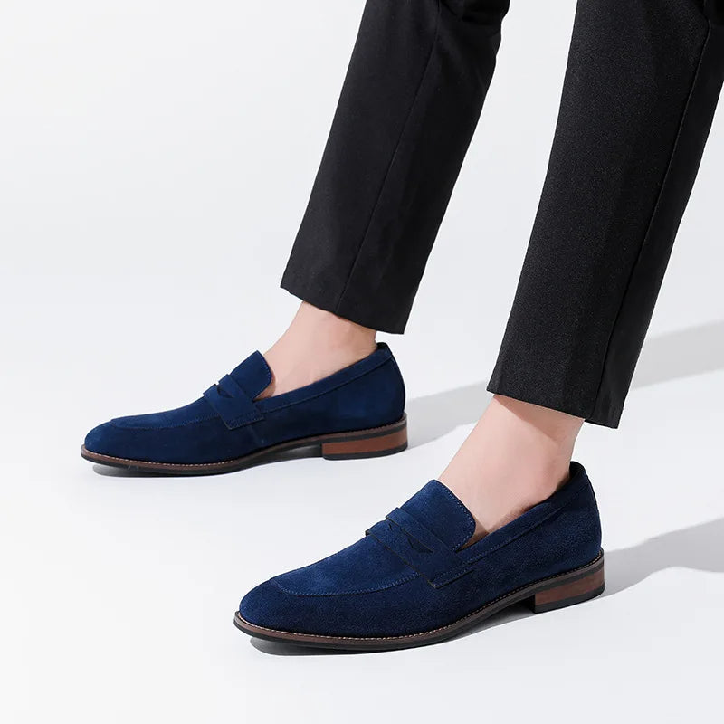 Klassieke herenschoenen in bruin suèdeleer - Lancaster