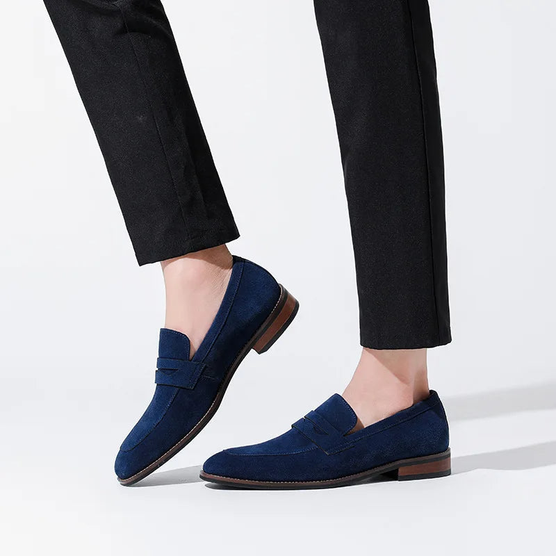 Klassieke herenschoenen in bruin suèdeleer - Lancaster