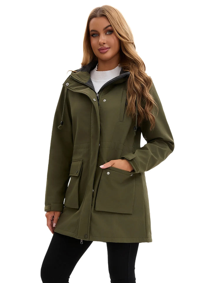 Waterdicht softshell damesjack met capuchon - Elina
