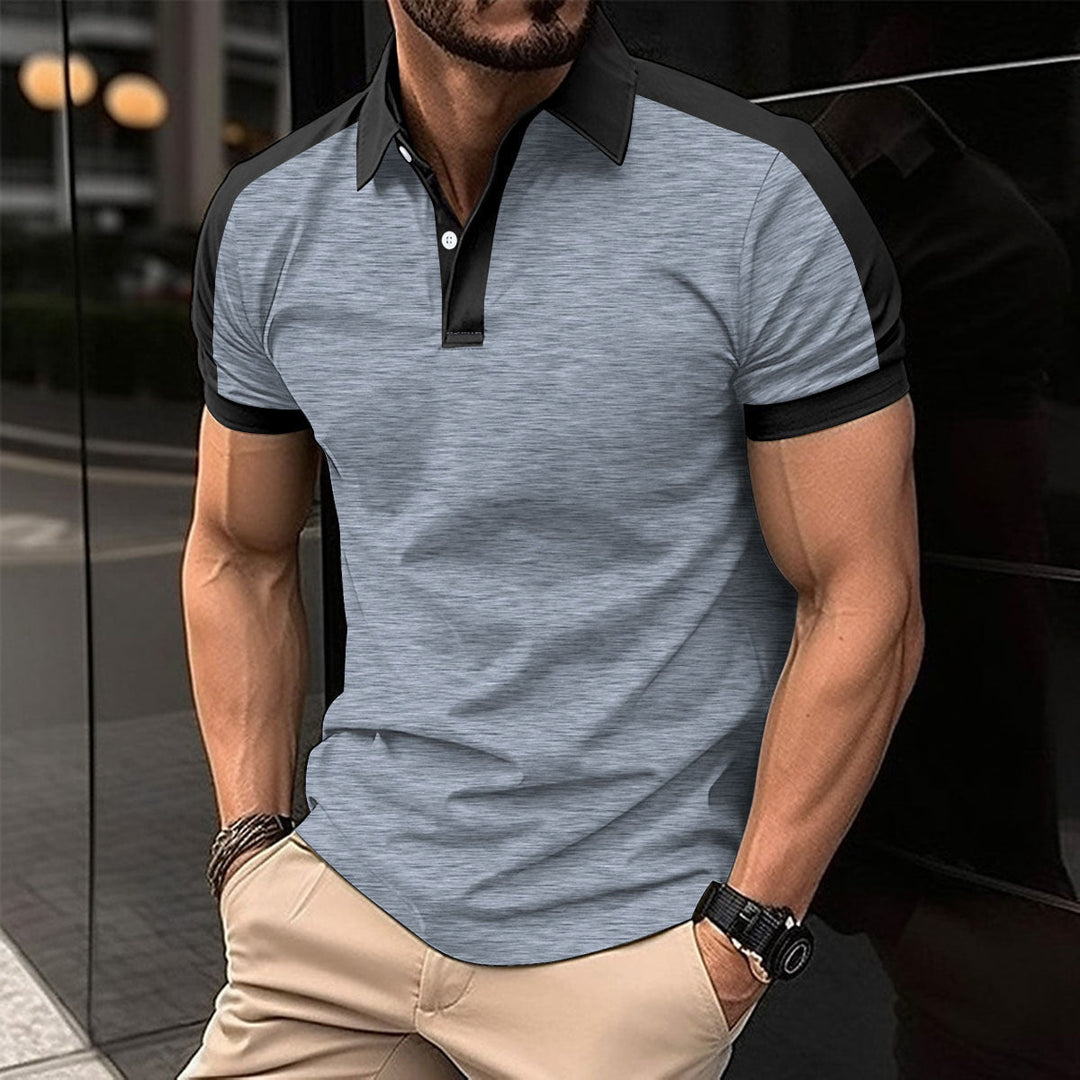 Heren business shirt met korte mouwen Zomerse casual polo