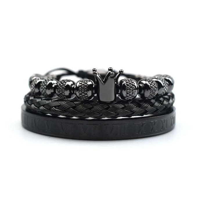 Herenarmband Keizerlijk kroonontwerp Romeinse stijl - Magnus
