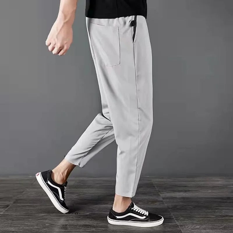 Korte herenbroek in licht, relaxed fit-materiaal - Mateo