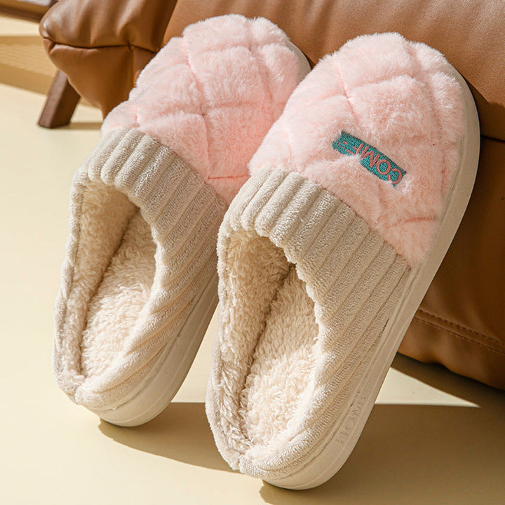 Uniseks winterslippers pluche antislip Rombe - Elen