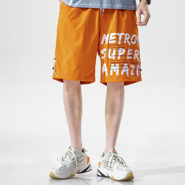 Katoenen herenshort met grafische print - Damien