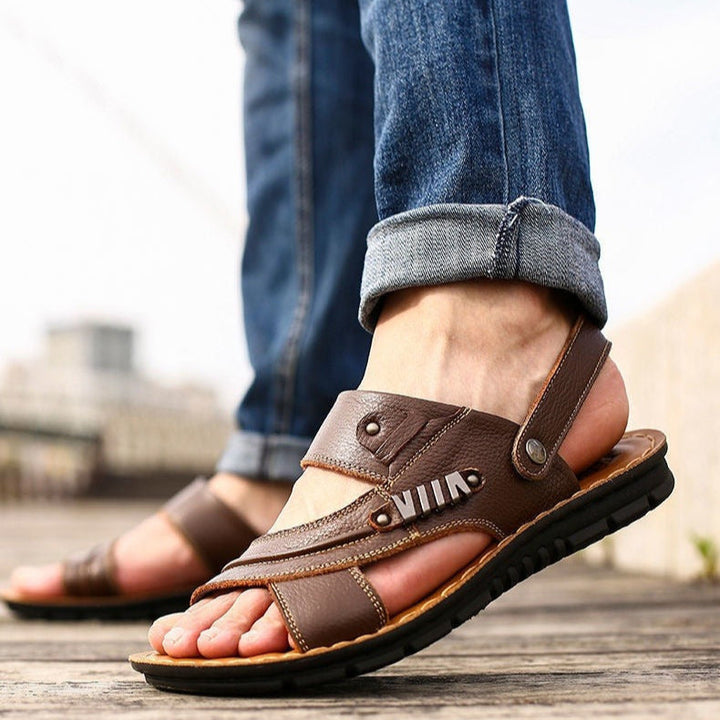 Echt lederen herensandalen met ademend ergonomisch ontwerp - Martín