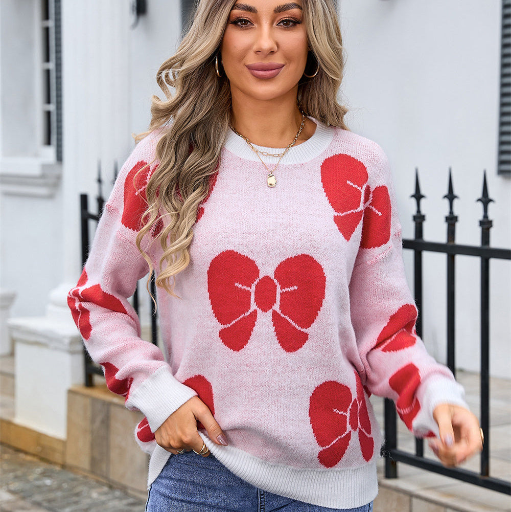 Damestrui met strikprint - Freja