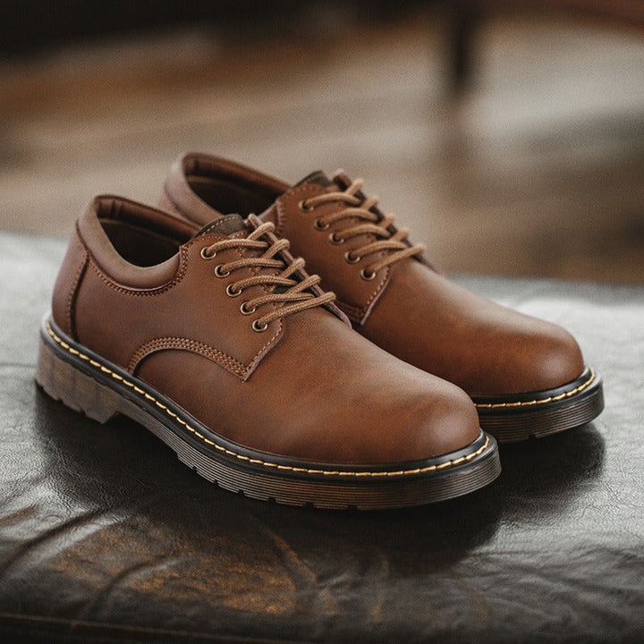 Heren casual stijl echt lederen lage schoenen - Ernesto