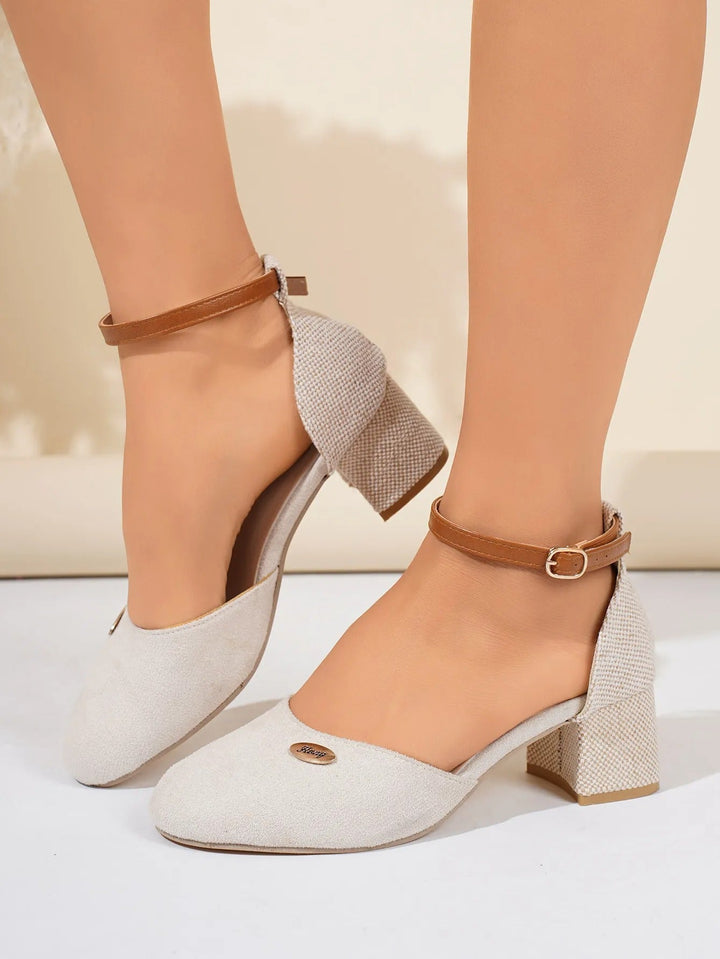 Dames suède pumps met gesloten teen - Emilia