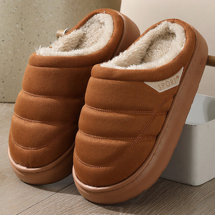 Unisex winterslippers pluche antislip warm - Nadir