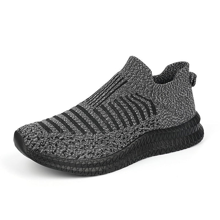 Slipvaste herensneakers van stof modern grafietblauw - model Dorian