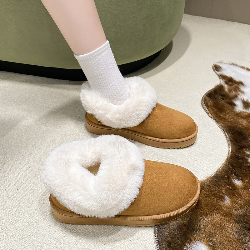 Gezellige damespantoffels met pluche binnenkant - Soreli