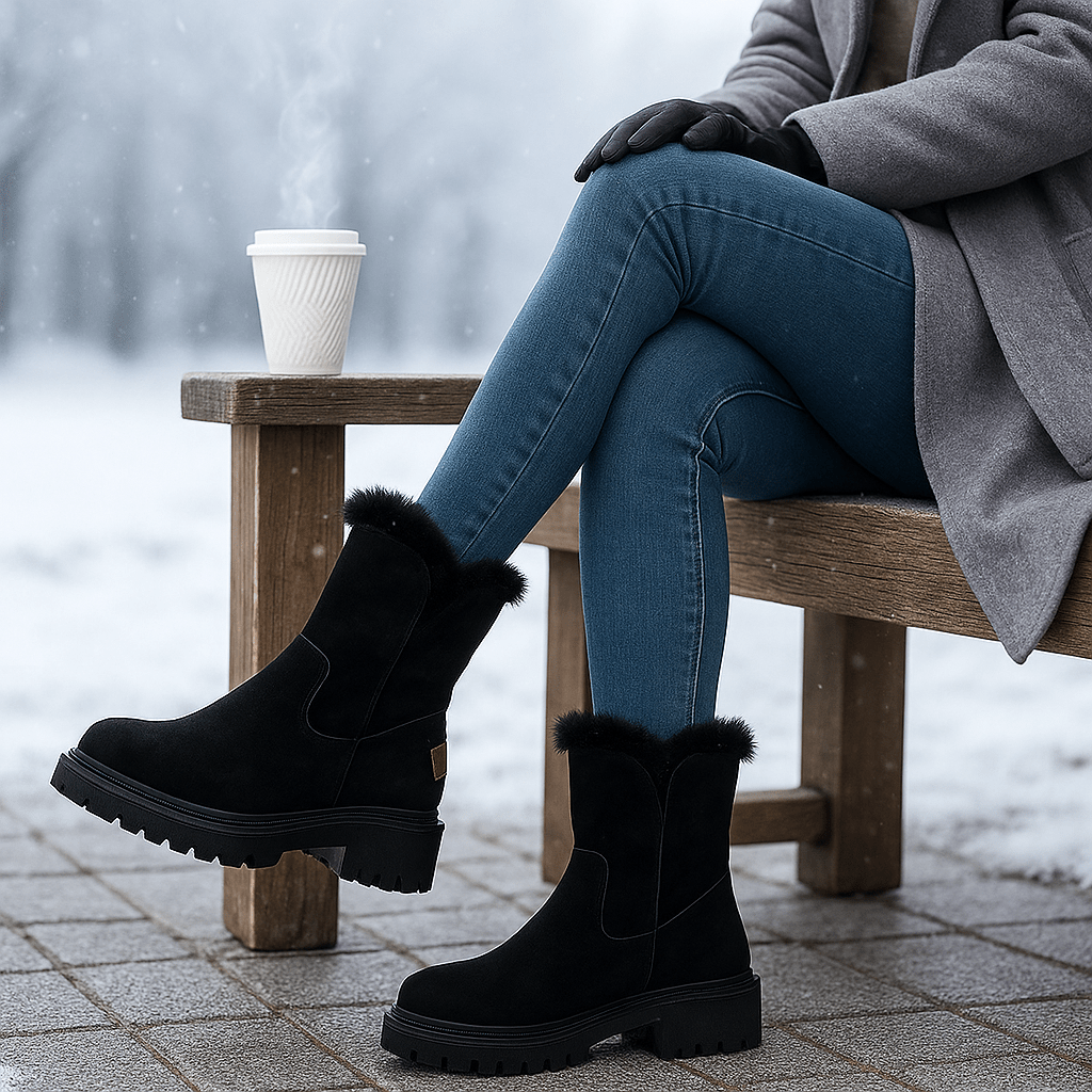 Dameslaarzen met suède-effect - Serelinne