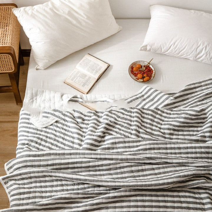 Gestreepte licht zomerse sprei