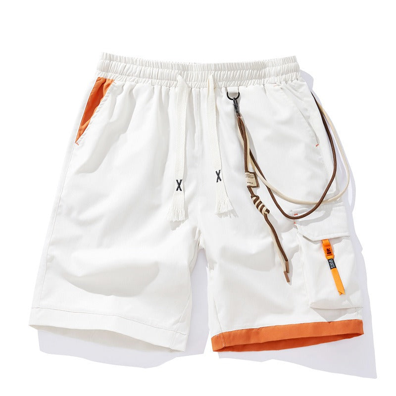 Sportieve herenshort met decoratieve zijzak - Victor