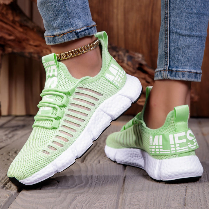 Damessportschoenen van ademende stof met ergonomische zool - Marisol