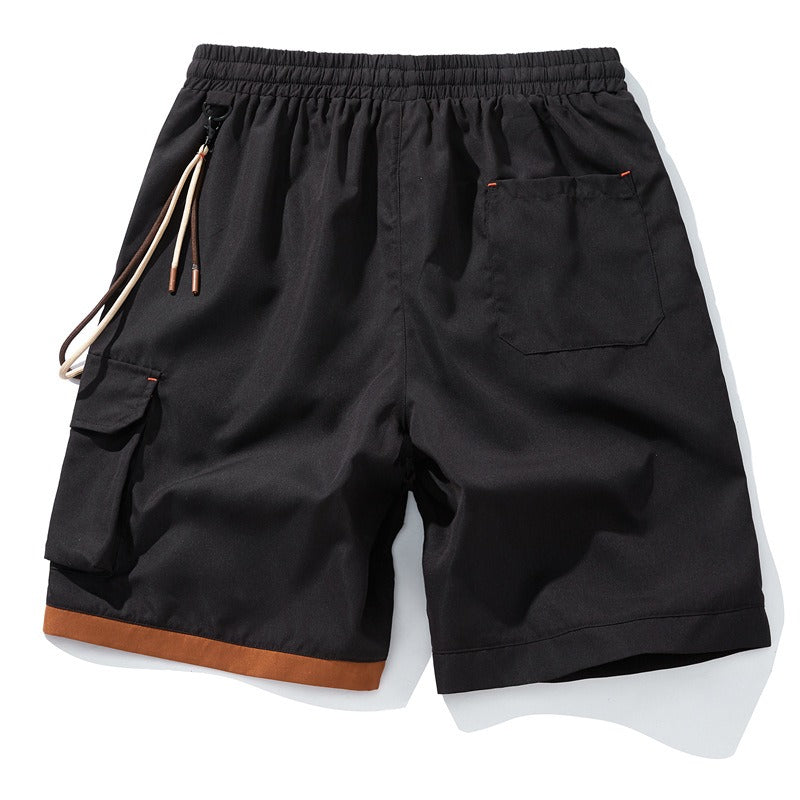 Sportieve herenshort met decoratieve zijzak - Victor