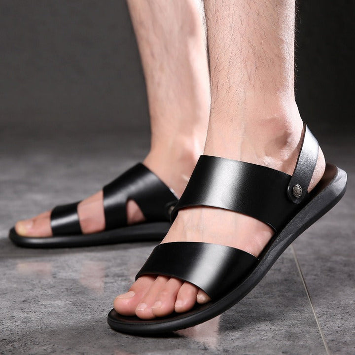 Heren sandalen met brede banden klassieke stijl - Lior