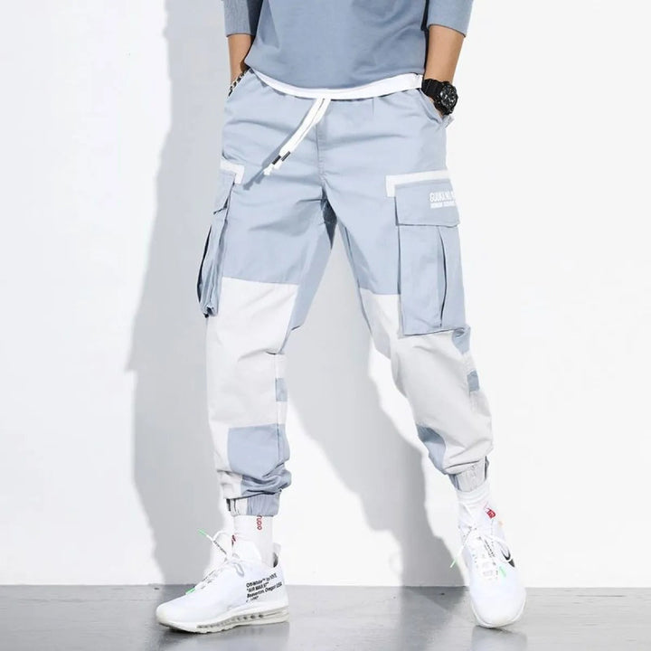 Cargo herenbroek in tweekleurig jogger-design - Heiko