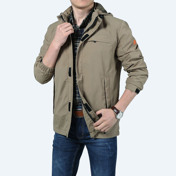 Waterdichte casual herenjas met functionele zakken - Bahamut