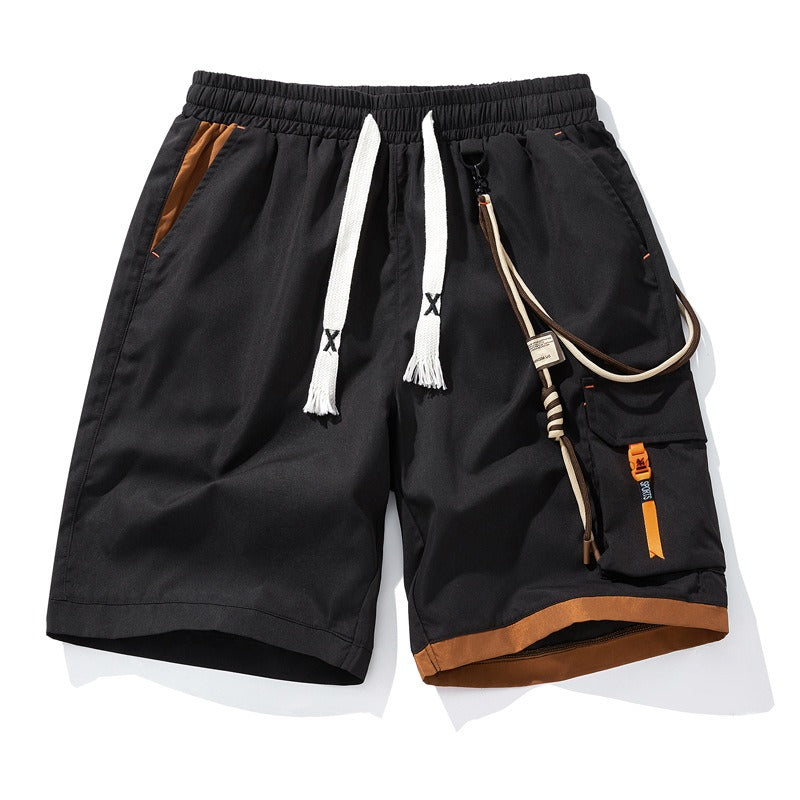 Sportieve herenshort met decoratieve zijzak - Victor