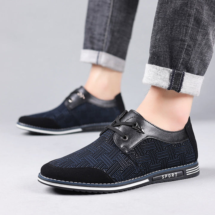 Casual herenschoenen van geweven stof in stedelijke stijl - Noud