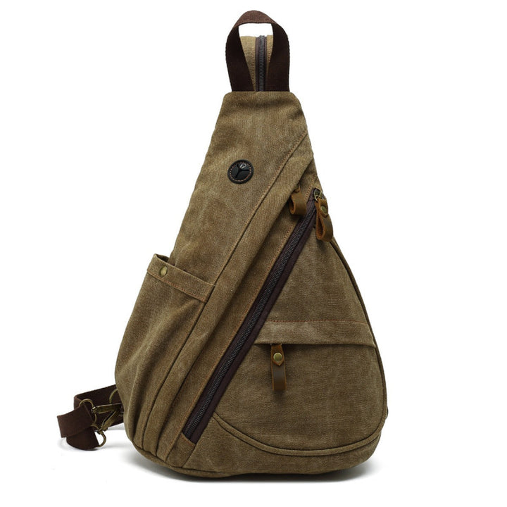 Vintage Canvas Crossbody Rugzak Anti-Diefstal - Henrik