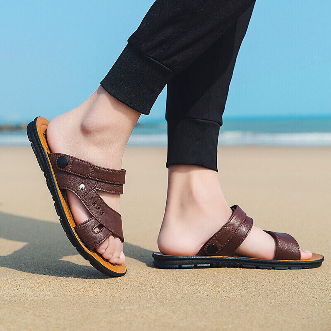 Kunstleren herensandalen casual stijl - Bruno