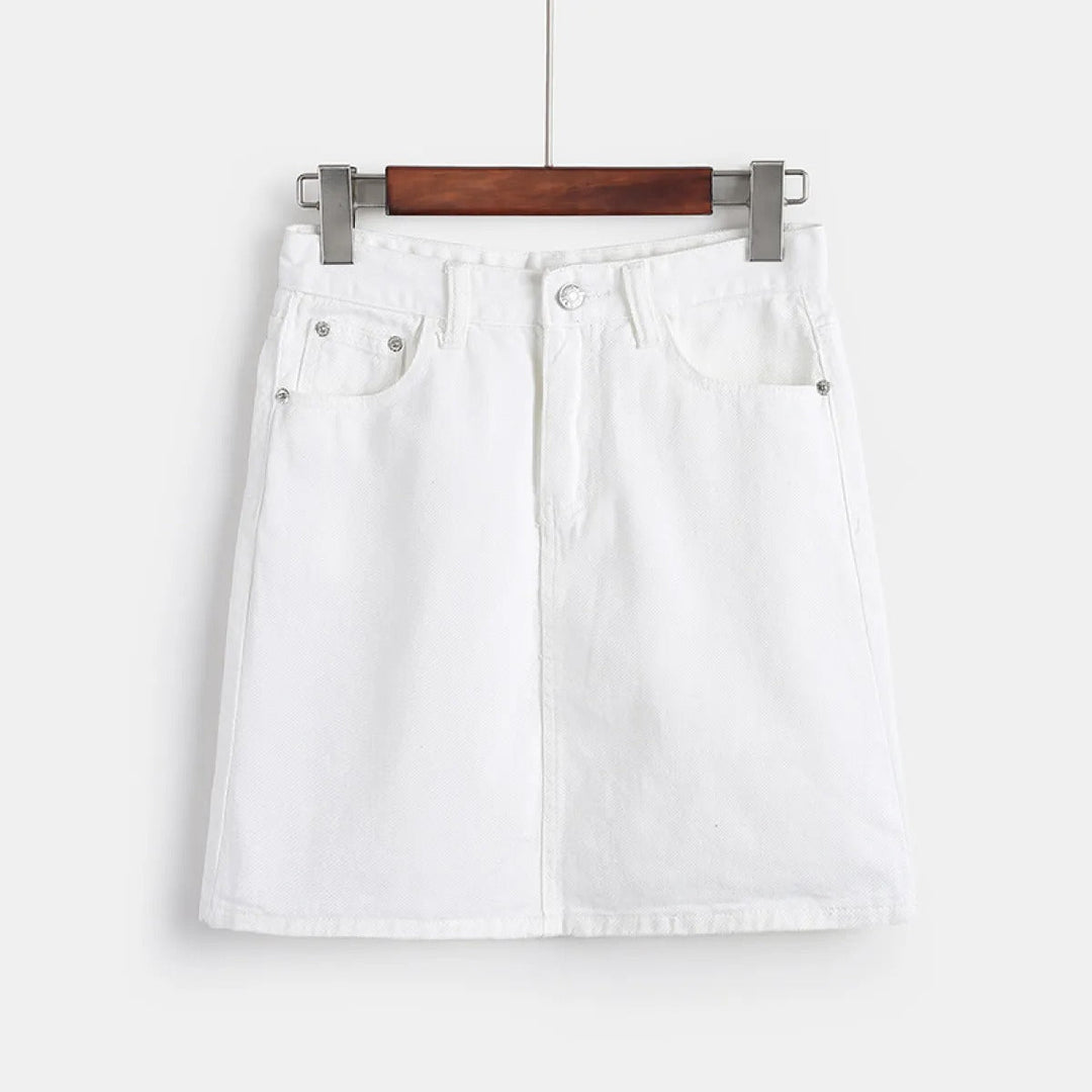 Korte denim rok voor dames - Auria