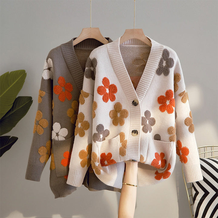 Gebreid damesvest in retrostijl - Karla