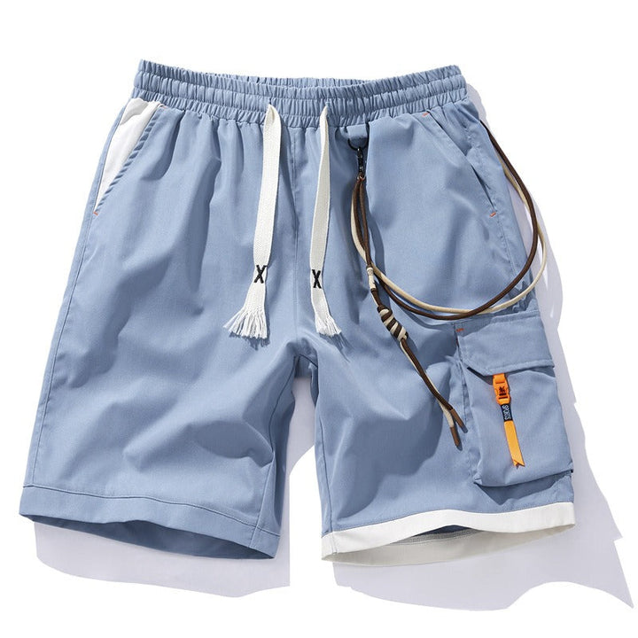 Sportieve herenshort met decoratieve zijzak - Victor