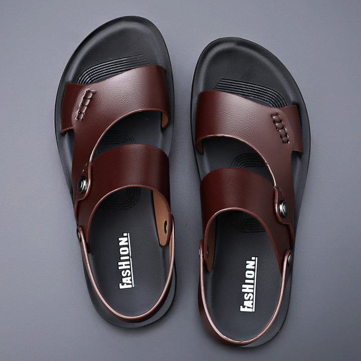 Orthopedische kunststof herensandalen met antislip kruisbanden - Jair