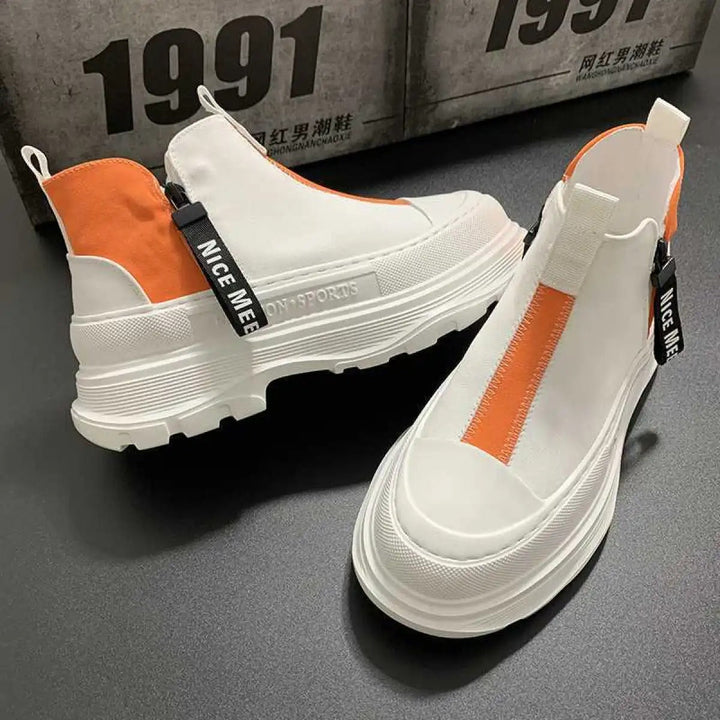 Urban platform sportschoenen met contrast - Darek