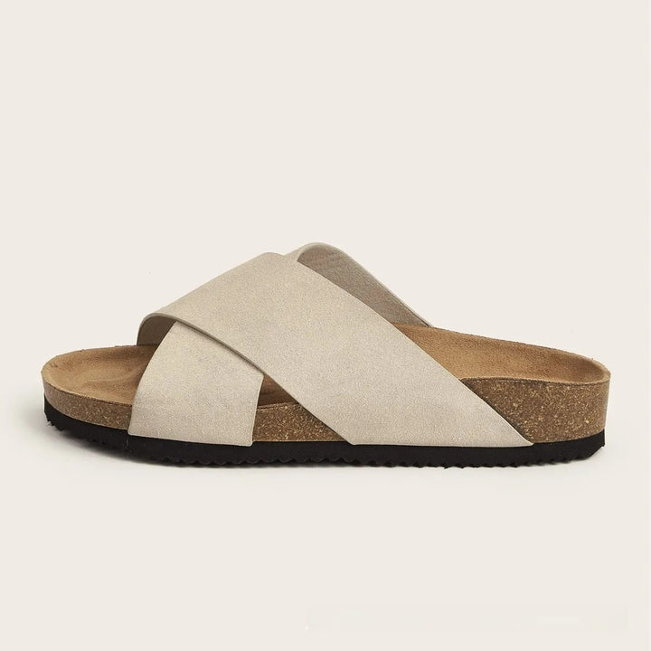 Sandalen met suède kruisband voor heren - Marquiños