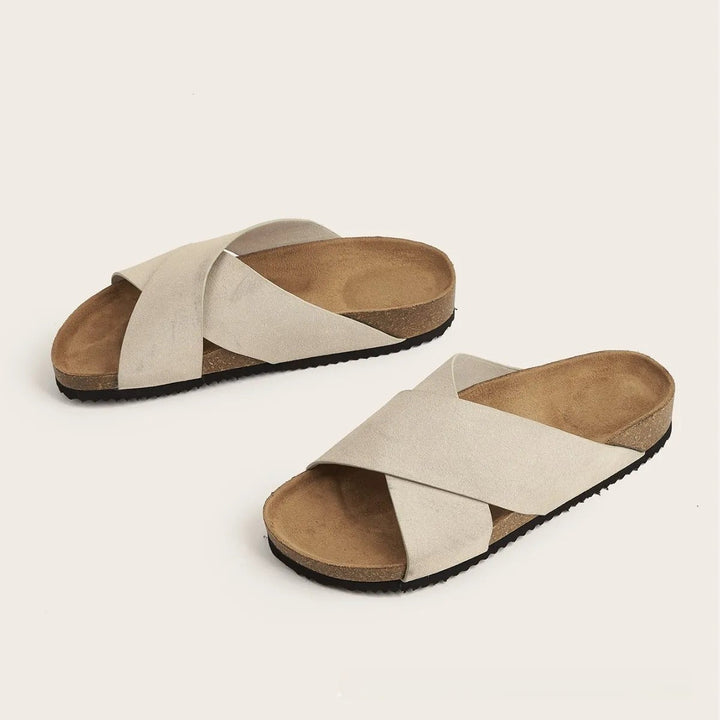 Sandalen met suède kruisband voor heren - Marquiños