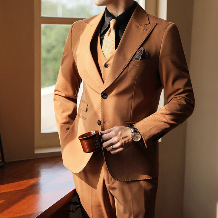 Herenkostuum 3-delig slim fit directiestijl - Joris