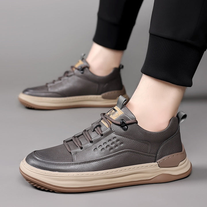 Sportschoenen voor heren van synthetisch leer met elastische veters - Édgar