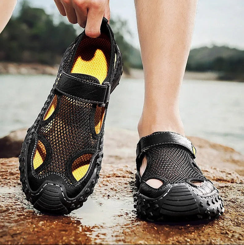 Herensandalen met ademend mesh in sportieve stijl - Rurik