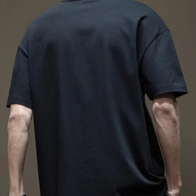 Katoenen heren t-shirt met oversized print - Daichi