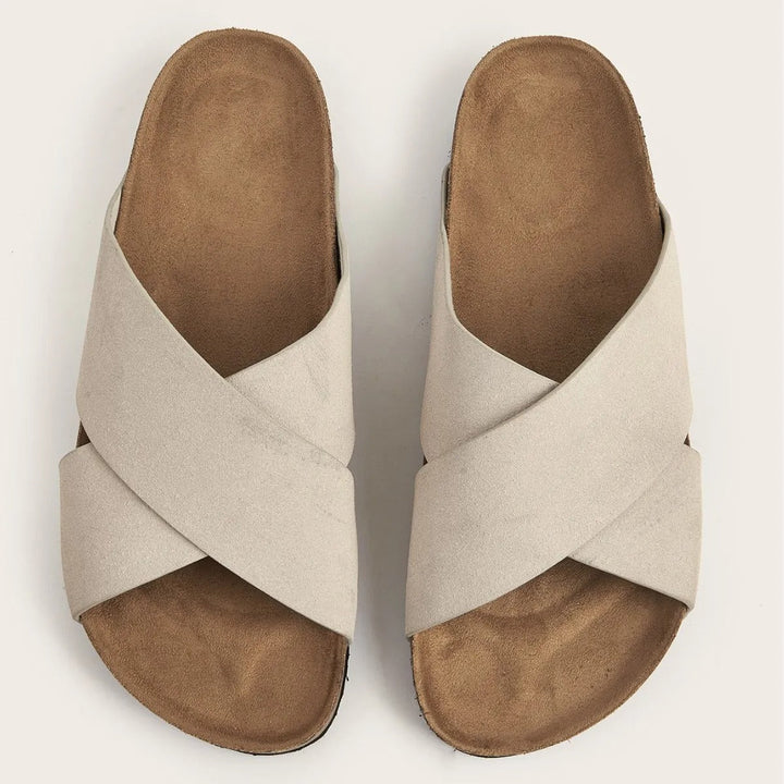 Sandalen met suède kruisband voor heren - Marquiños