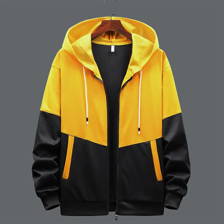 Tweekleurig heren sweatshirt met capuchon en ritssluiting - Nexo