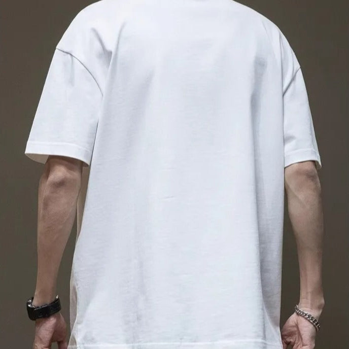 Katoenen heren t-shirt met oversized print - Daichi