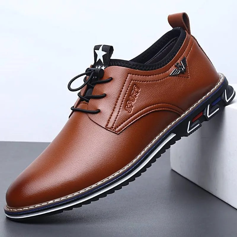 Casual herenschoenen in synthetisch leer urban design - Mauro